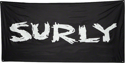 Surly Banner: Black 36 x 72"