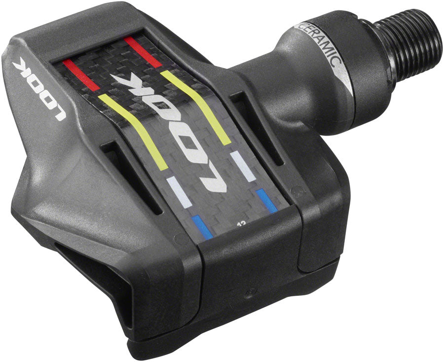 LOOK KEO Blade Carbon Ceramic Pedals - Single Sided Clipless Chromoly 9/16" BLK 56mm QF 12Nm