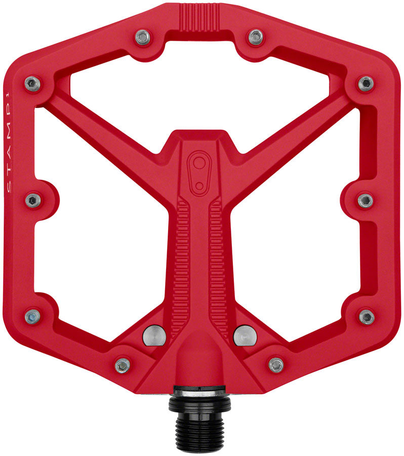Crank Brothers Stamp 1 Gen 2 Pedals - Platform Composite 9/16" Red Large