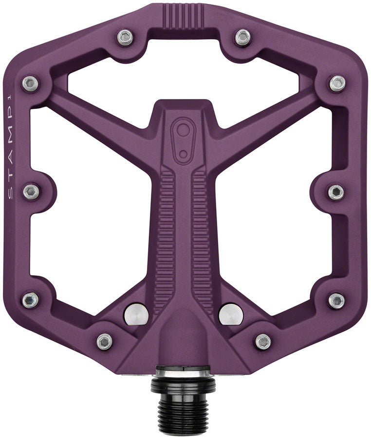 Crank Brothers Stamp 1 Gen 2 Pedals - Platform Composite 9/16" Purple Small