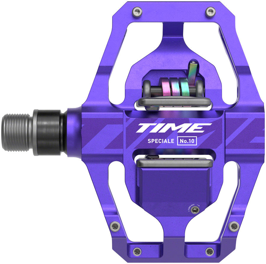 Time Speciale 10 Pedals - Dual Sided Clipless Platform Aluminum 9/16" Purple Large B1