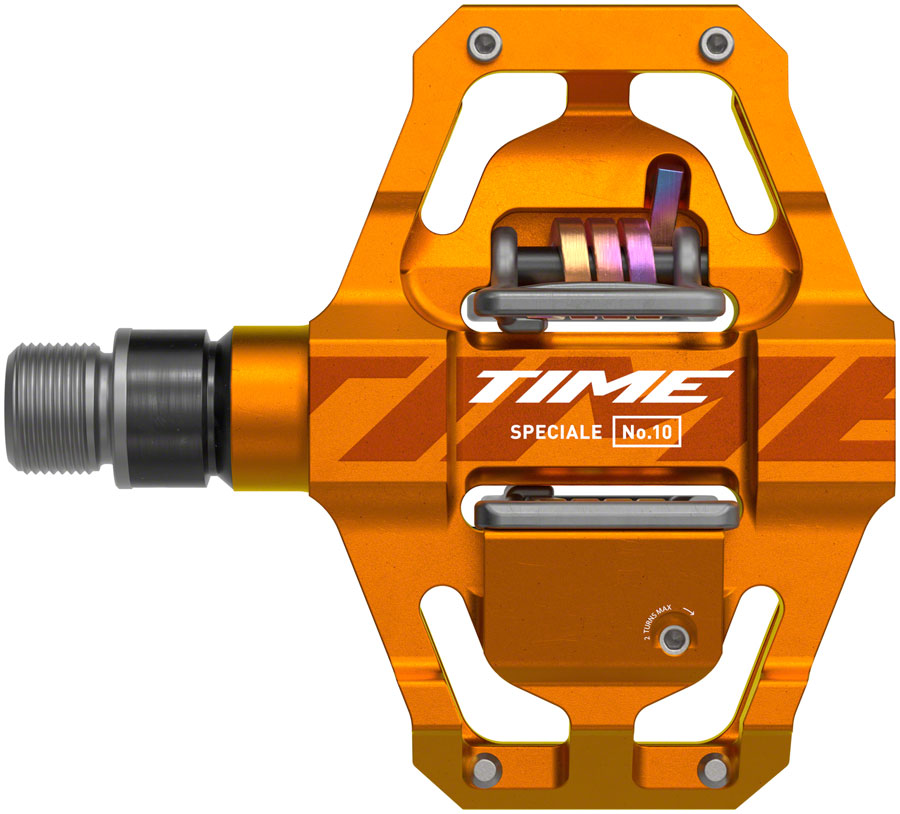 Time Speciale 10 Pedals - Dual Sided Clipless Platform Aluminum 9/16" Tangerine Small B1