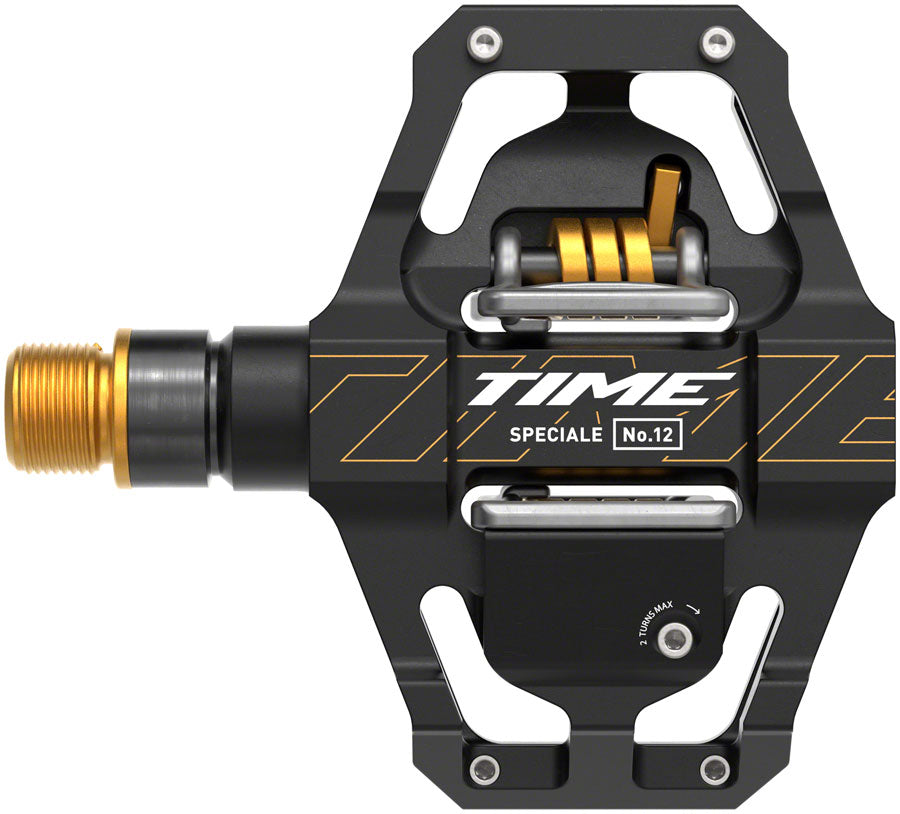 Time Speciale 12 Pedals - Dual Sided Clipless Platform Aluminum 9/16" BLK/Gold Small B1