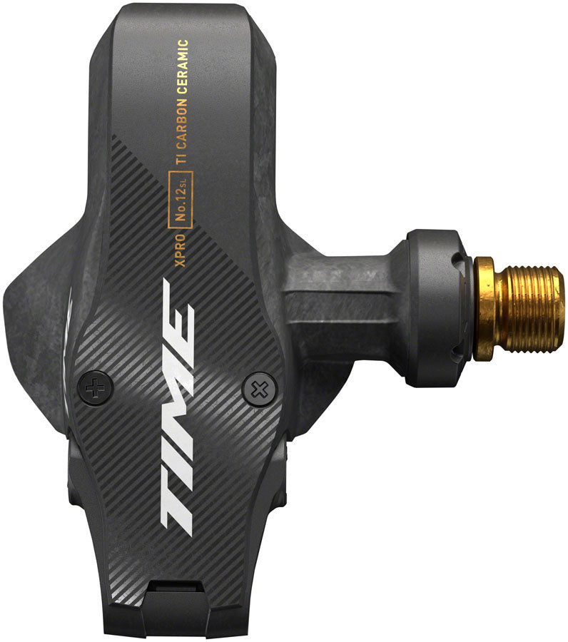 Time XPRO 12SL Pedals - Single Sided Clipless Carbon 9/16" Carbon/Gold QF 53 B1