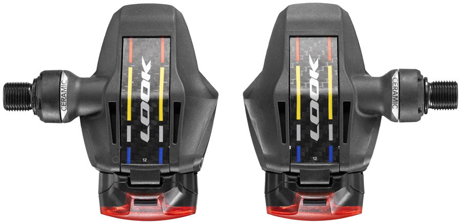 LOOK KEO Blade Carbon Ceramic Vision Pedals - Single Sided Clipless Carbon 9/16" BLK 53mm QF