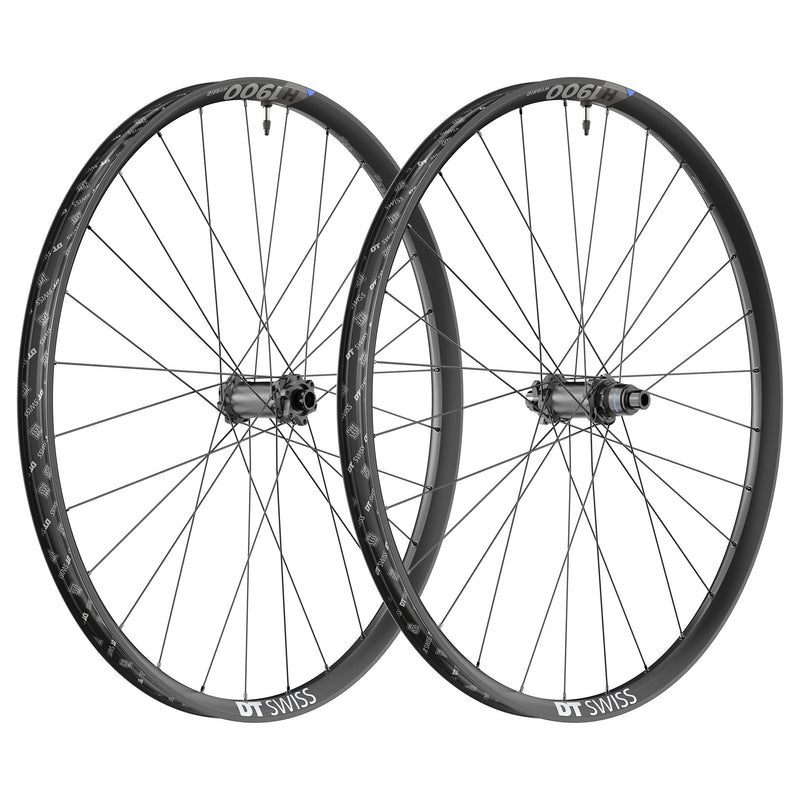 DT Swiss H 1900 Spline 30 Wheelset - MX 29 / 27.5", 110/148mm, 6-Bolt, Black - Open Box, New