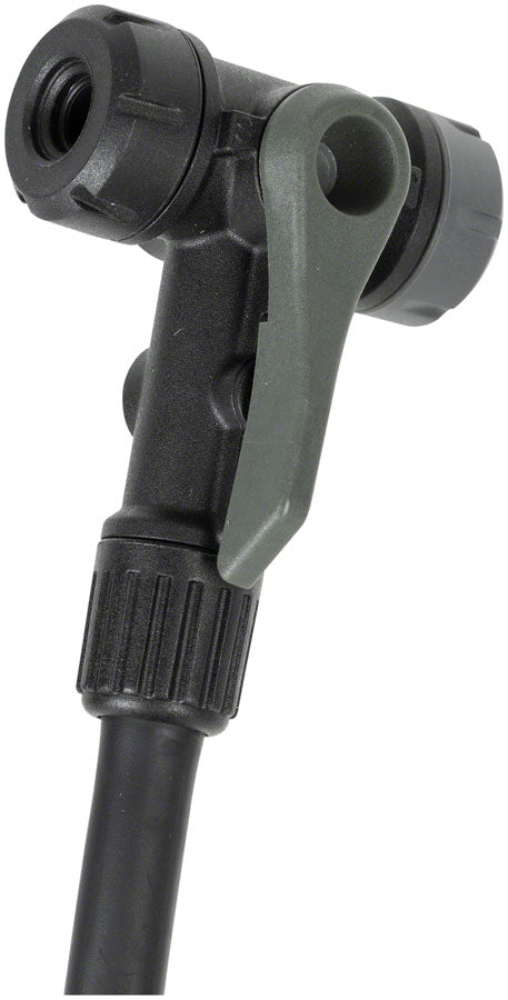 Topeak Joeblow Mountain II Floor Pump - Steel Barrel / Plastic Base 3.5" Gauge 60 Psi /4 Bar Twinhead