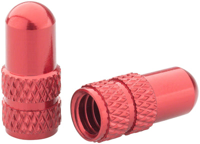 DEITY Presta Valve Caps Red