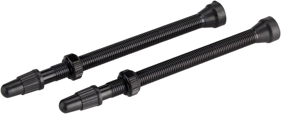 WHISKY No.9 Alloy Tubeless Valves - Pair 80mm Black