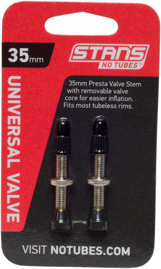 Stans Tubeless Universal Valve Stems - Brass 35mm Pair