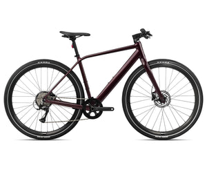 2024 Orbea VIBE H30 20mph City Urban E-Bikes - X-Large, Metallic Burgundy Red (Gloss)