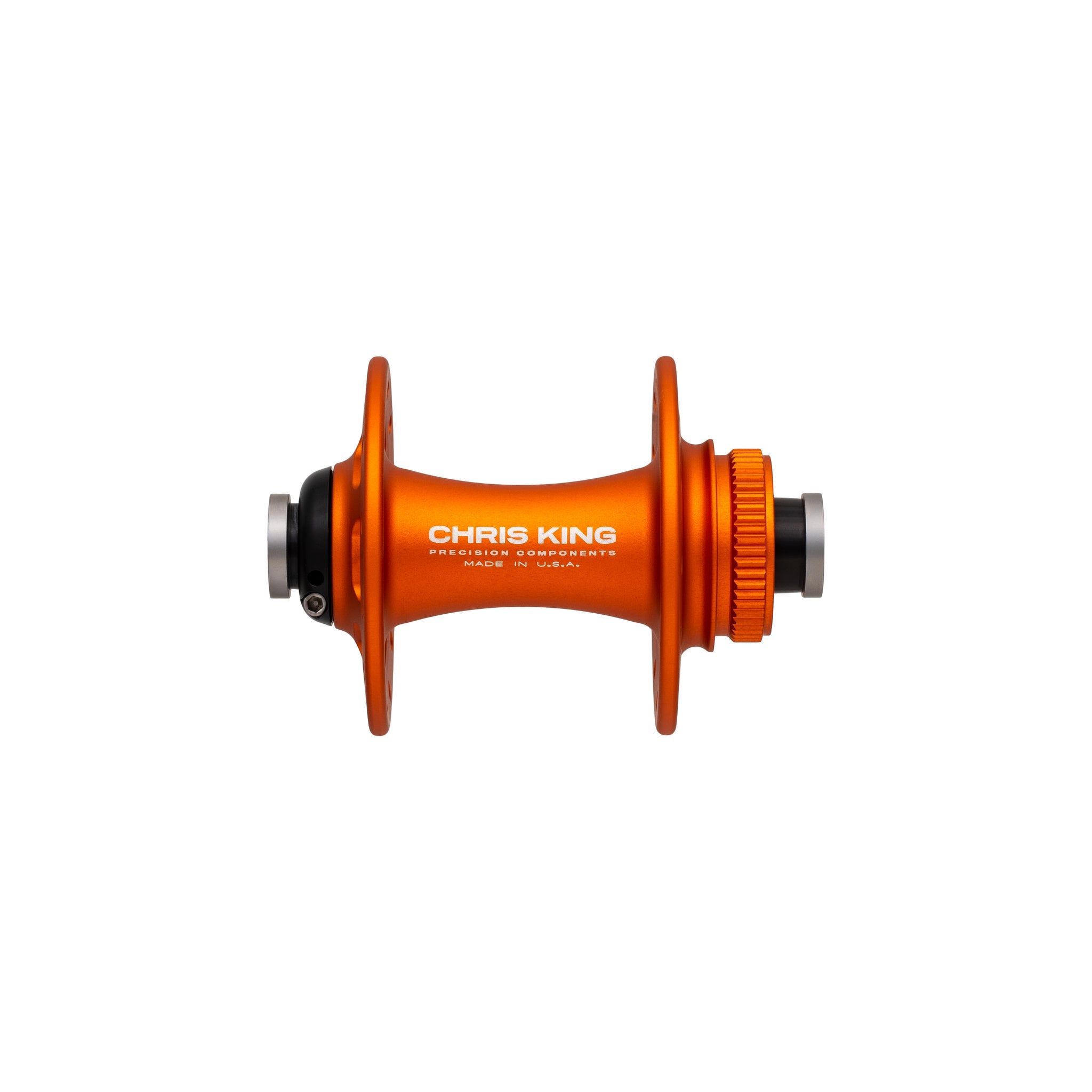 Chris King R45D Centerlock Front Hub - Matte Mango, 28h, 12 x 100mm, Ceramic