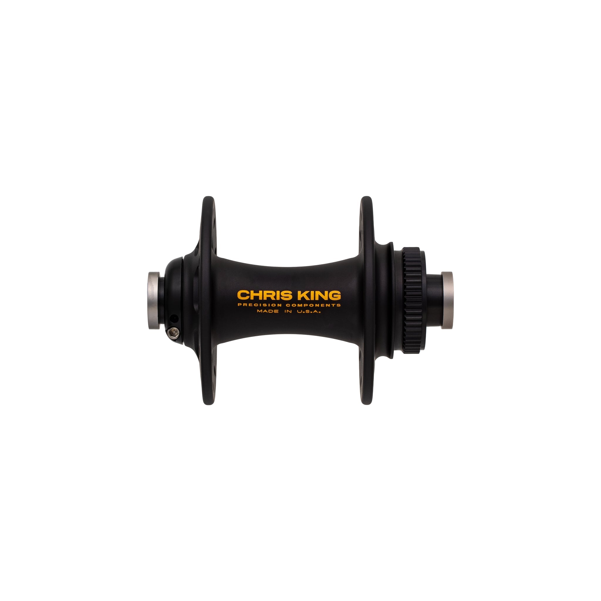 Chris King R45D Centerlock Front Hub - Two Tone Black Gold, 24h, 12 x 100mm, Ceramic