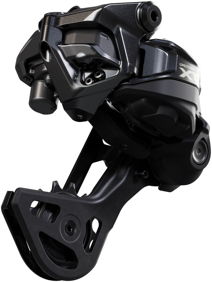 Shimano Deore XT RD-M8250-GS Di2 Wireless Rear Derailleur - 12-Speed, Medium Cage, Shadow ES, Black/Gray