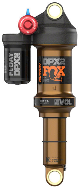 FOX FLOAT DPX2 Factory Rear Shock - Standard, 7.875 x  2.25", EVOL LV, 3-Position Lever, Kashima Coat