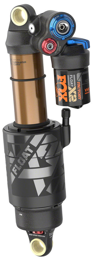2024 FOX FLOAT X2 Factory Rear Shock - Metric 230 x 62.5 mm 2-Position Lever Kashima Coat - Open Box, New