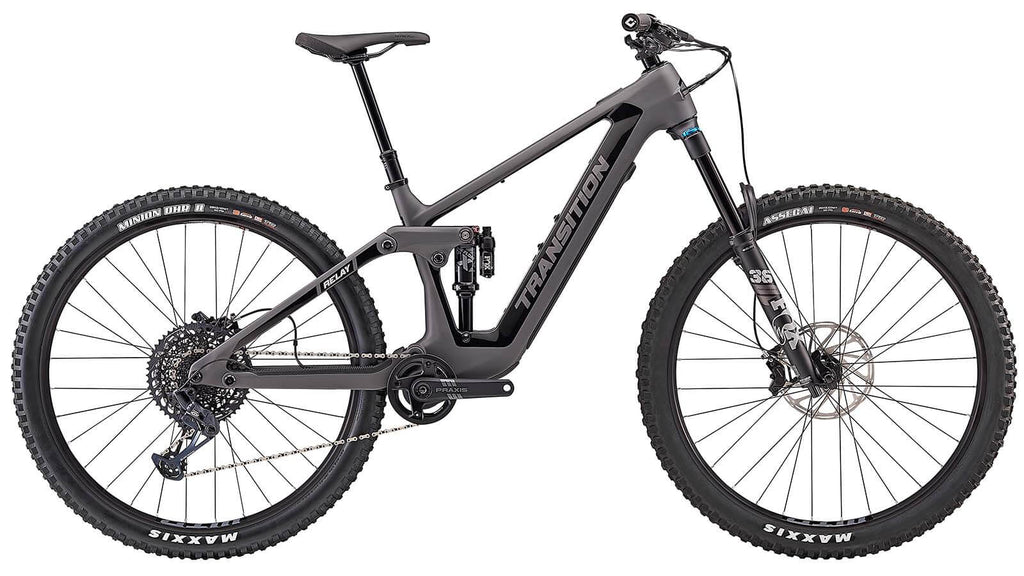 Transition Relay 29" Carbon Complete E-Bike - GX Build, Large, Oxide Grey