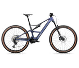 2025 Orbea RISE SL M20 630W 20mph Trail MTB E-BIKES - X-Large, Tanzanite Carbon View - Carbon Raw (Matte)