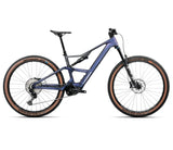 2025 Orbea RISE SL M20 420W 20mph Trail MTB E-BIKES - X-Large, Tanzanite Carbon View - Carbon Raw (Matte)