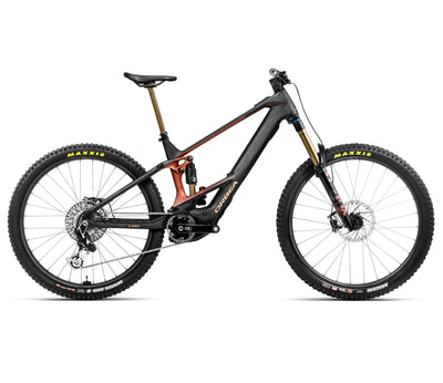 2025 Orbea WILD M-LTD 20mph Enduro MTB E-BIKES - X-Large, Diamond Carbon View (Matte) - Mars Red (Gloss)