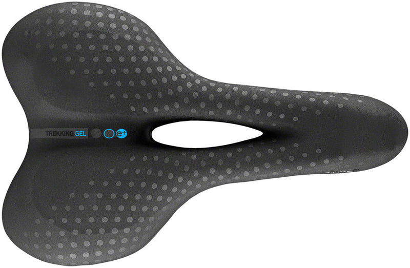 Selle San Marco Trekking Open-Fit Gel Saddle - Steel Black Mens Small