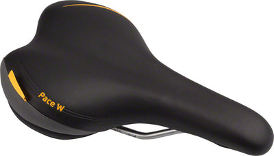 Velo Plush Pace Saddle - Steel Black Womens