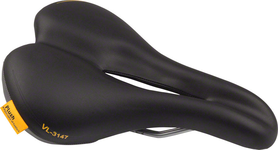 Velo PlushPump Saddle - Steel Black Mens