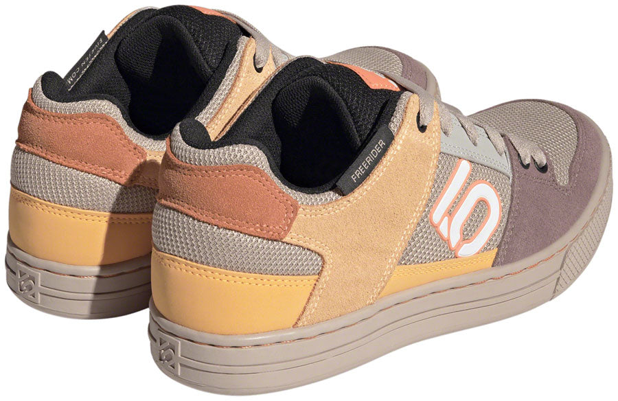 Five Ten Freerider Flat Shoes - Womens Wonder Taupe/Ftwr White/Acid Orange 8.5