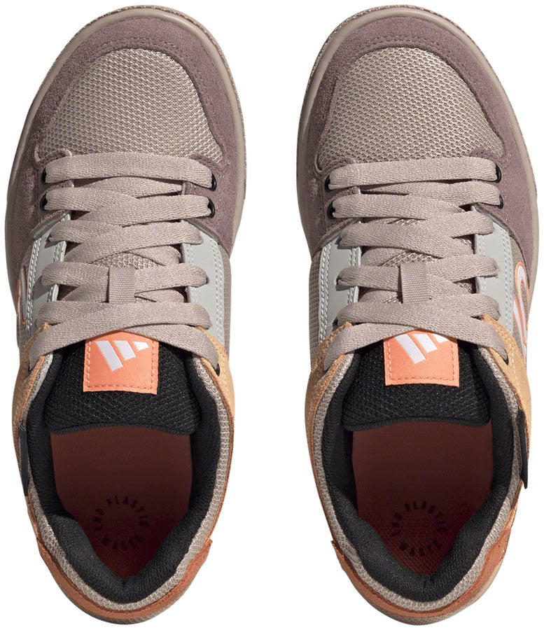 Five Ten Freerider Flat Shoes - Womens Wonder Taupe/Ftwr White/Acid Orange 10
