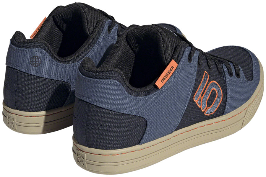 Five Ten Freerider Canvas Flat Shoes - Mens Core Legend Ink/Wonder Steel/Impact Orange 11