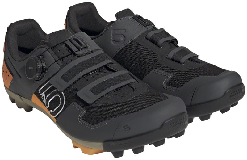 Five Ten Kestrel BOA Mountain Clipless Shoes - Mens Core BLK/Ftwr White/Impact Orange 11.5
