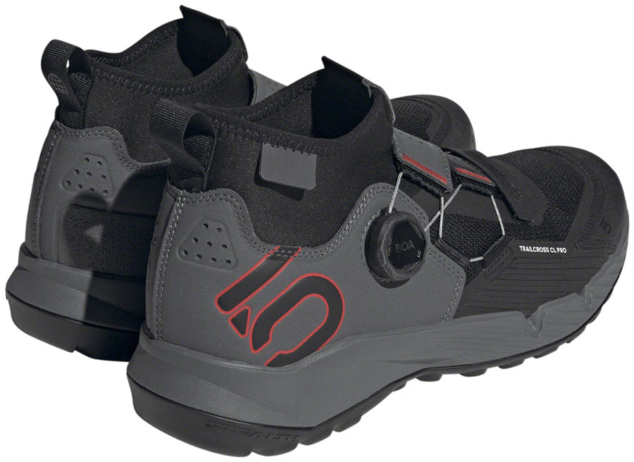 Five Ten Trailcross Pro Mountain Clipless Shoes - Mens Gray Five/Core BLK/Red 7.5
