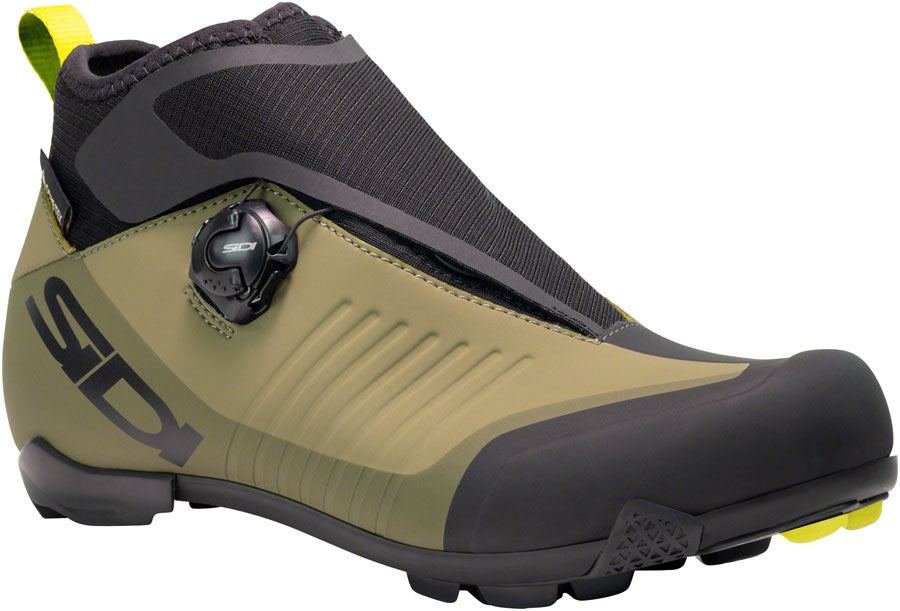 Sidi Hiemx Cycling Boot - Black/Green Olive 48  Millenium Fit