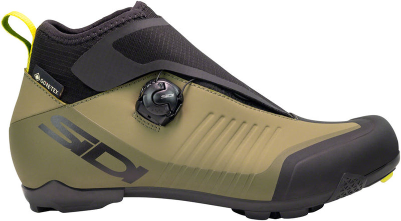 Sidi Hiemx Cycling Boot - Black/Green Olive 45  Millenium Fit