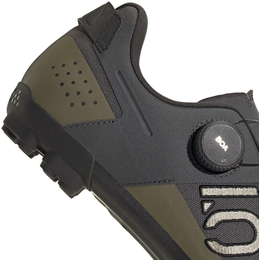 Five Ten Kestrel BOA Mountain Clipless Shoes - Mens Gray Six/Silver Pebble/Olive Strata 12