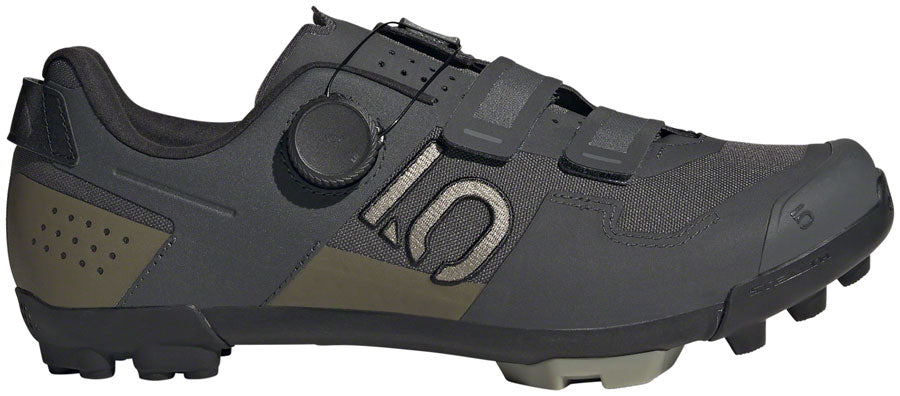 Five Ten Kestrel BOA Mountain Clipless Shoes - Mens Gray Six/Silver Pebble/Olive Strata 9