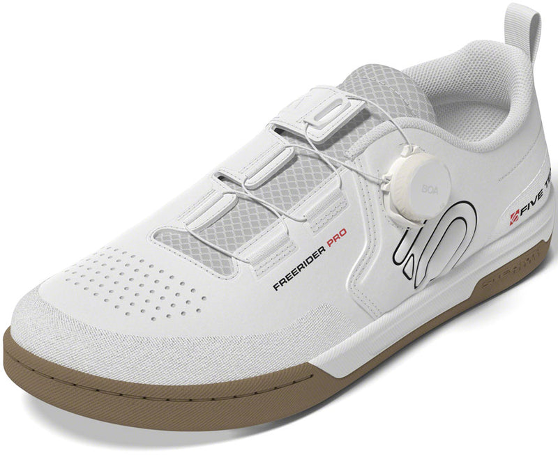 Five Ten Freerider Pro BOA Flat Shoes - Mens FTWR White/Core Black/Red 14