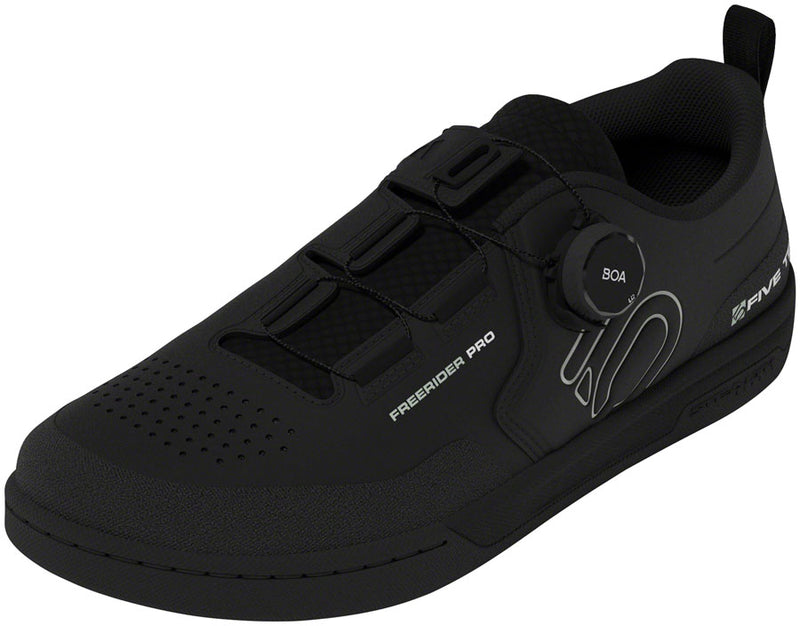 Five Ten Freerider Pro BOA Flat Shoes - Womens  Core BLK/Linen Green/FTWR White 7.5