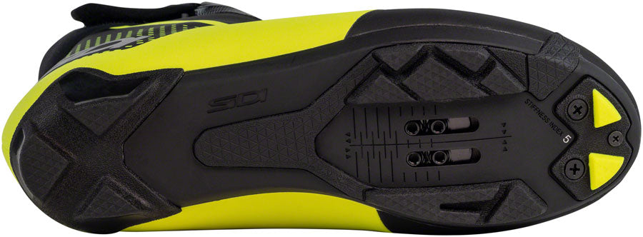 Sidi Algor Primaloft Cycling Boots - BLK/YLW Fluorescent Size 44  Millenium Fit