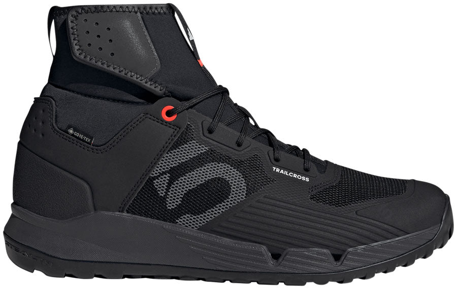 Five Ten Trailcross GTX Flat Shoes - Mens Core Black / Gray / Solar Red 8.5