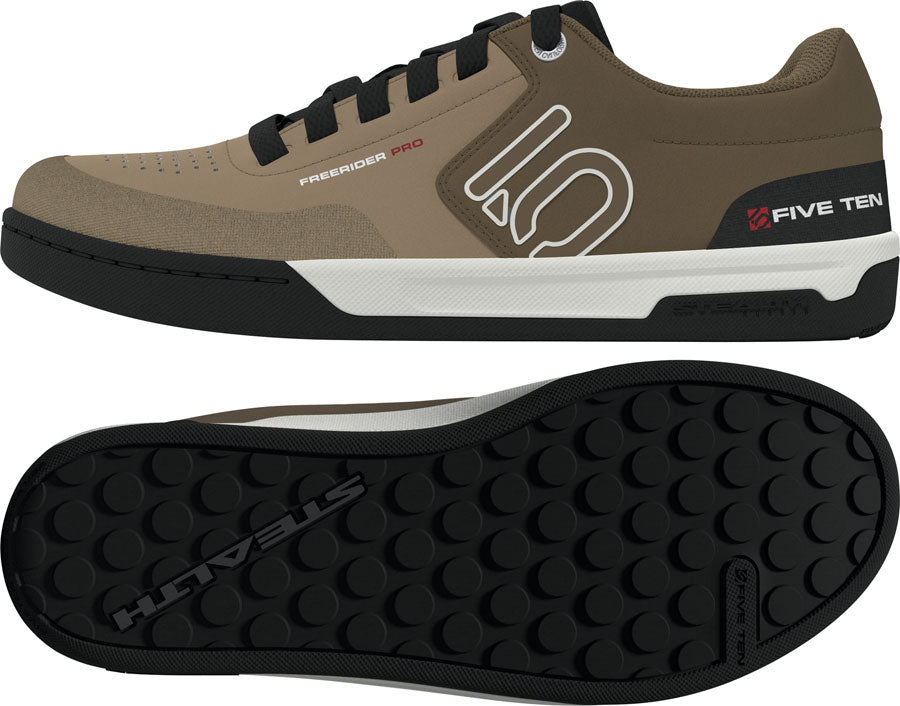 Five Ten Freerider Pro Flat Shoes - Mens Cardboard/Off White/Core Black 7