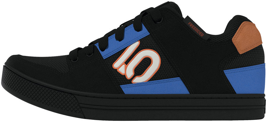 Five Ten Freerider Flat Shoes - Mens Core Black/Off White/Ray Blue 10.5