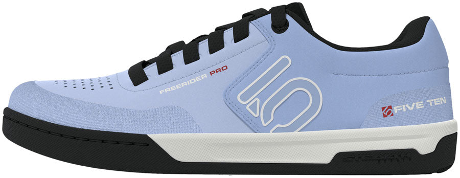 Five Ten Freerider Pro Flat Shoes - Womens Crystal Sky/Off White/Glow Blue 8.5