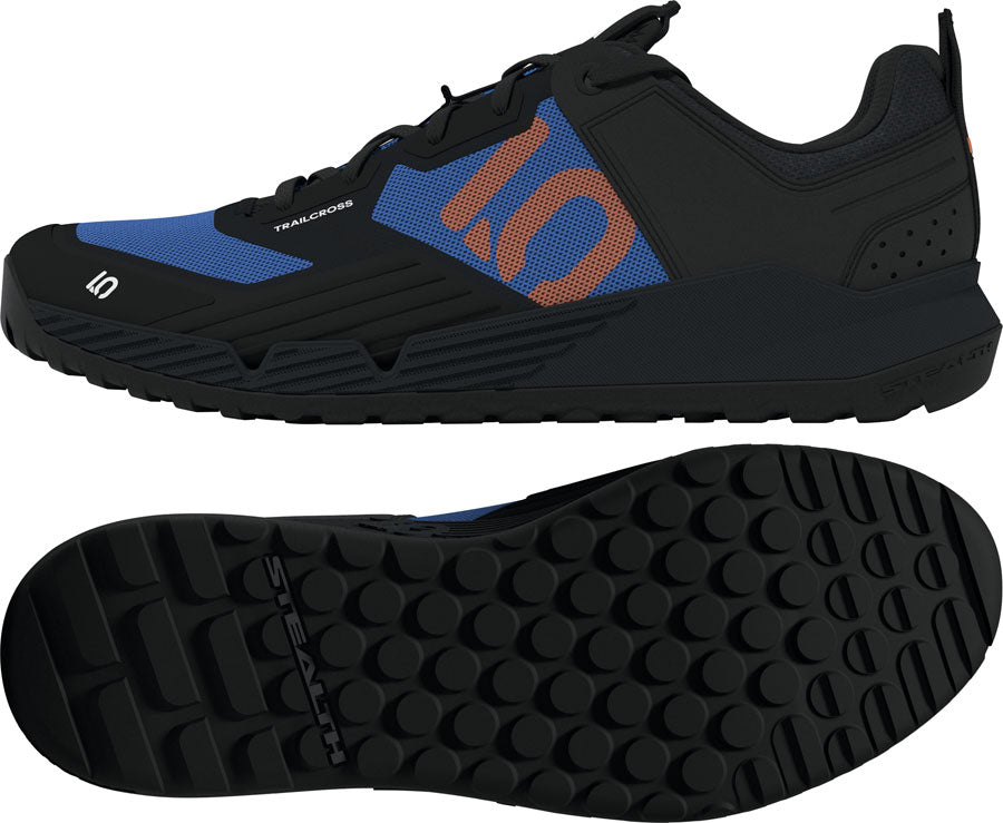 Five Ten Trailcross XT Flat Shoes - Mens Core Black/Pure Orange/Ray Blue 11