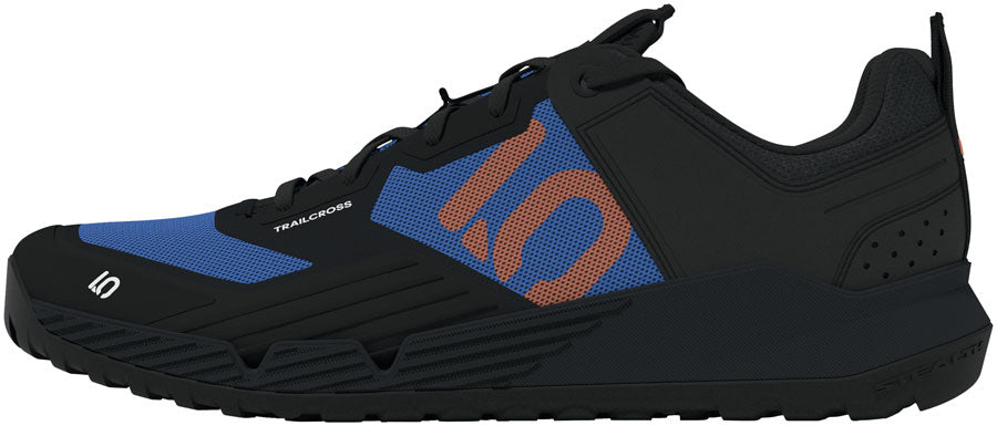 Five Ten Trailcross XT Flat Shoes - Mens Core Black/Pure Orange/Ray Blue 8