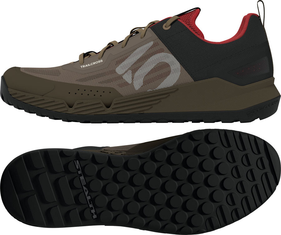 Five Ten Trailcross LT Flat Shoes - Mens Cardboard/Off White/Core BLK 10.5