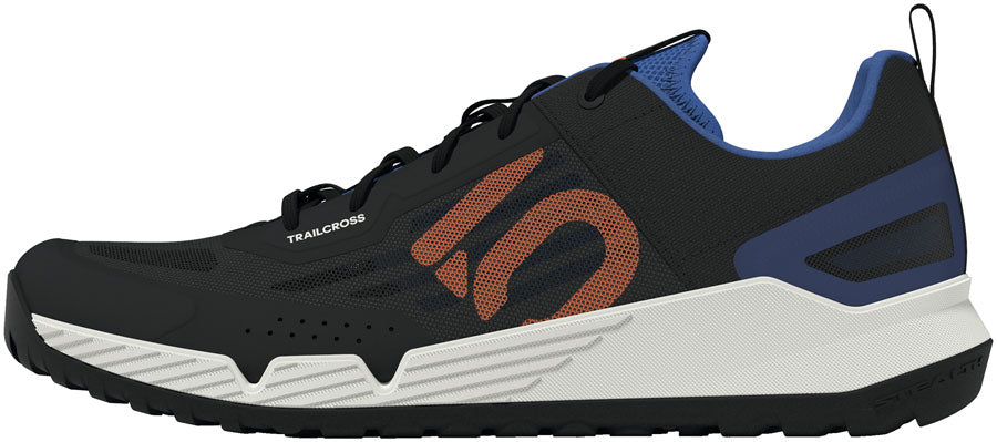 Five Ten Trailcross LT Flat Shoes - Mens Core Black/Pure Orange/Ray Blue 9