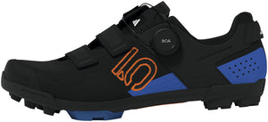 Five Ten Kestrel BOA Mountain Clipless Shoes - Mens Core BLK/Pure Orange/Ray Blue 8.5