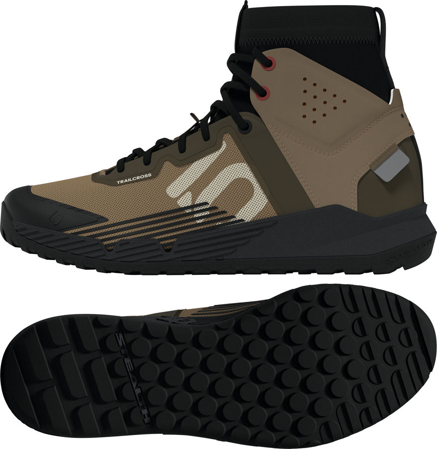 Five Ten Trailcross Mid Pro Flat Shoes - Mens Cardboard/Off White/Core BLK 10.5