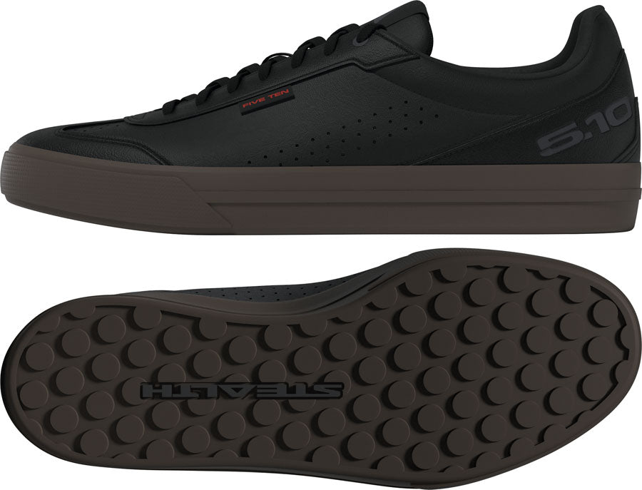 Five Ten Sleuth DLX2 Flat Shoes - Mens Core Black/Carbon/Gum 5 7.5